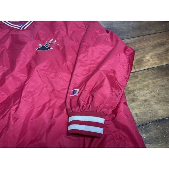 Boathouse Sports Mens Medium Red White Deer Hunting Windbreaker Jacket - Picture 4 of 12